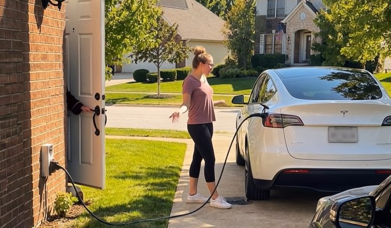 Хванах съседката си да зарежда Tesla-та си от дома ми — Тя изобщо не беше подготвена за случилото се на следващата вечер