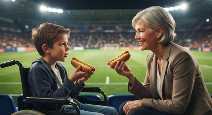 Похарчих последните си спестявания за достъпни места на футболен мач за сина ми — тогава един непознат отказа да се премести